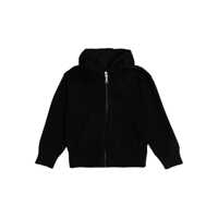 Bluze de trening CURVEDLOGO HOODIE KNIT ZIPPED BLACK - OF Baieti