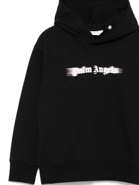 Bluze de trening Palm Angels BLURRED LOGO REG.HOODIE BLACK - ROSE PIN Black   Fete (BM 19079979) 3