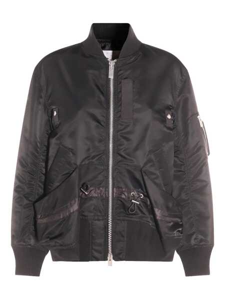 Bomber jacket Sacai Nylon twill bomber jacket Black Femei (BM 19080087) 1