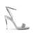 Casadei "Interstellar" heeled sandals 100 mm Silver