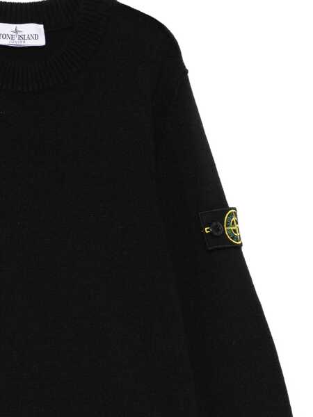 Pulovere casual Stone Island Junior Knitwear Black Baieti (BM 19080486) 3