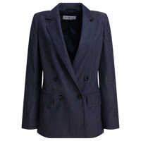 Sacouri Denim-effect double-breasted blazer Femei