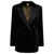 Max Mara Double-breasted velvet blazer Black