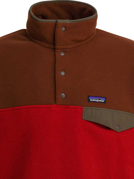 Hanorace Patagonia Lightweight Synchilla Snap-T Fleece Fleece Sweatshirt Red Barbati (BM 19080516) 3
