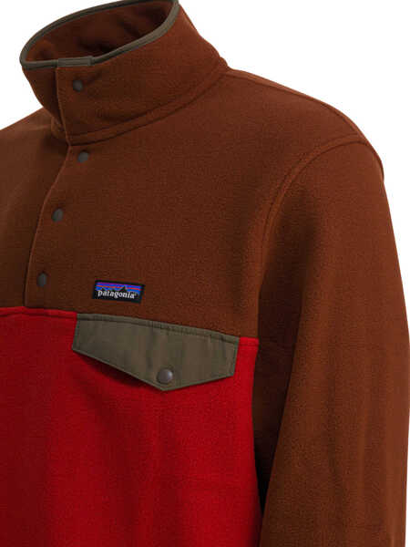 Hanorace Patagonia Lightweight Synchilla Snap-T Fleece Fleece Sweatshirt Red Barbati (BM 19080516) 4