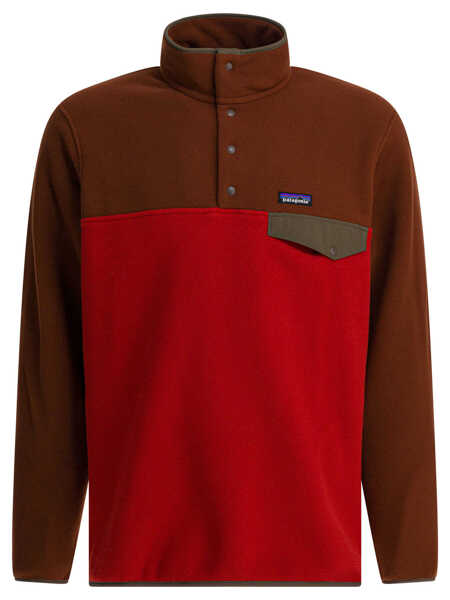 Hanorace Patagonia Lightweight Synchilla Snap-T Fleece Fleece Sweatshirt Red Barbati (BM 19080516) 1