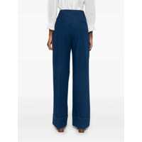 Blugi Dama - Blugi drepti Valentino Garavani Wide-leg jeans with pleats Blue Femei (BM 19080549) - B-mall.ro