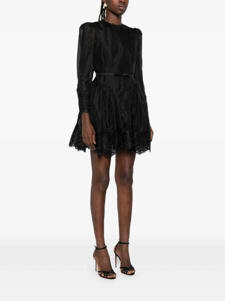 Rochii elegante ZIMMERMANN Hypnotic lace mini dress Black Femei (BM 19080552) 3