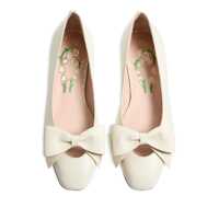 Balerini Dama - Balerini Valentino Garavani Bowow ballet flats White Femei (BM 19080621) - B-mall.ro