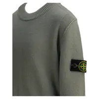 Pulovere casual pentru Baieti - Pulovere casual Stone Island Junior Knitwear Green Baieti (BM 19080762) - B-mall.ro