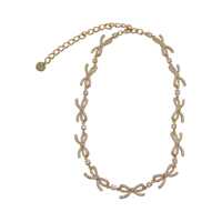 Bijuterii Necklace with embellished bows and crystals Femei