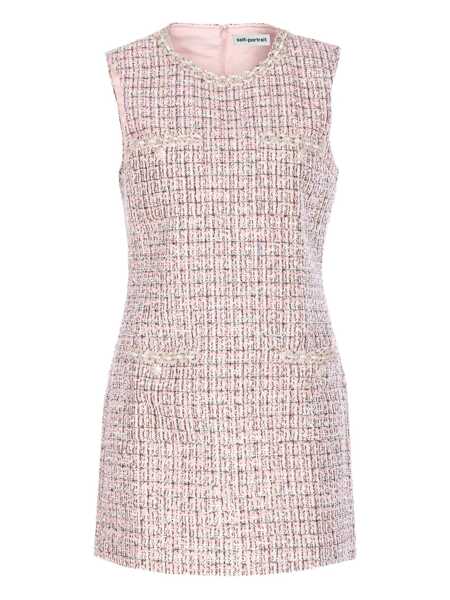 Rochii elegante Self-Portrait Short boucle dress Pink Femei (BM 19080921) 3