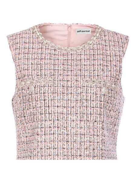 Rochii elegante Self-Portrait Short boucle dress Pink Femei (BM 19080921) 1