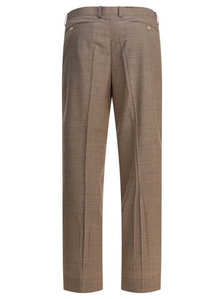 Pantaloni casual AURALEE Wool pants Beige Barbati (BM 19080930) 2
