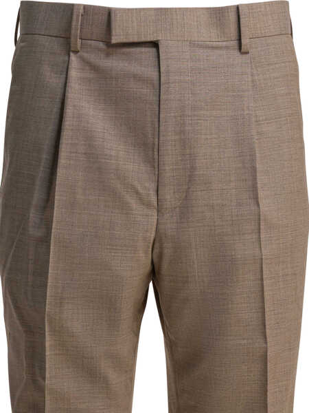 Pantaloni casual AURALEE Wool pants Beige Barbati (BM 19080930) 3