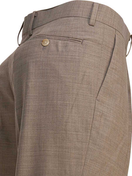 Pantaloni casual AURALEE Wool pants Beige Barbati (BM 19080930) 4