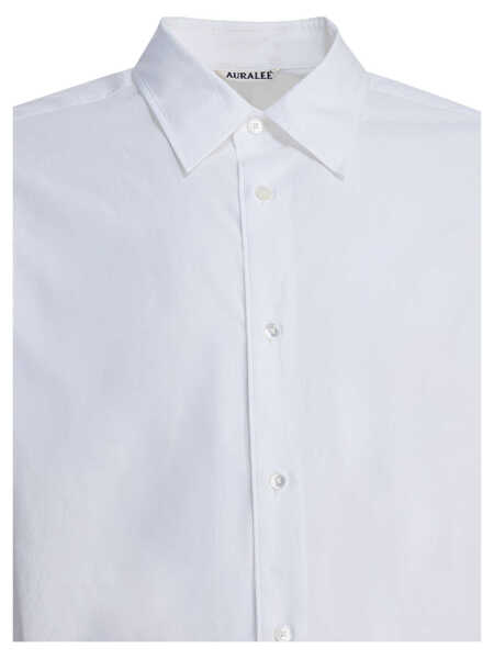 Camasi casual AURALEE Cotton shirt White Barbati (BM 19080960) 3