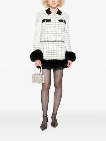 Genti de mana Self-Portrait Handbag with pearls Beige Femei (BM 19080996) 2