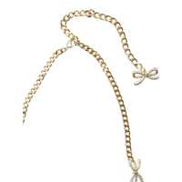 Bijuterii Dama - Bijuterii Self-Portrait Necklace with bows with crystals Gold Femei (BM 19081002) - B-mall.ro