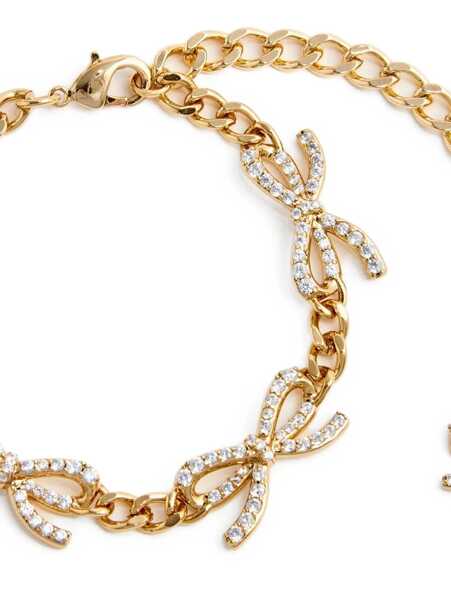 Bratari Self-Portrait Crystal bow bracelet Gold Femei (BM 19081029) 3
