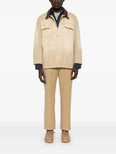 Pantaloni casual AURALEE Finix Pants Beige Barbati (BM 19081194) 2