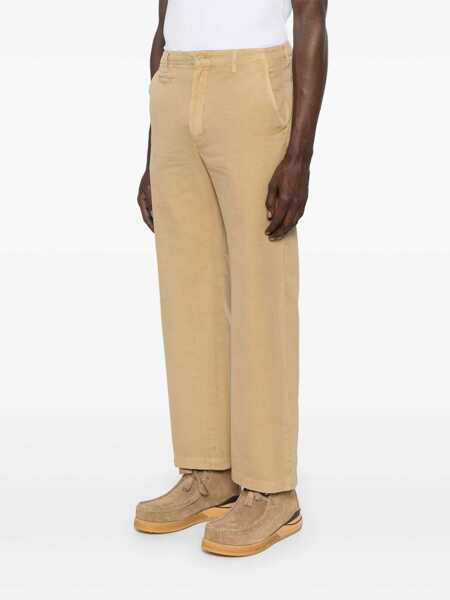 Pantaloni casual AURALEE Finix Pants Beige Barbati (BM 19081194) 3