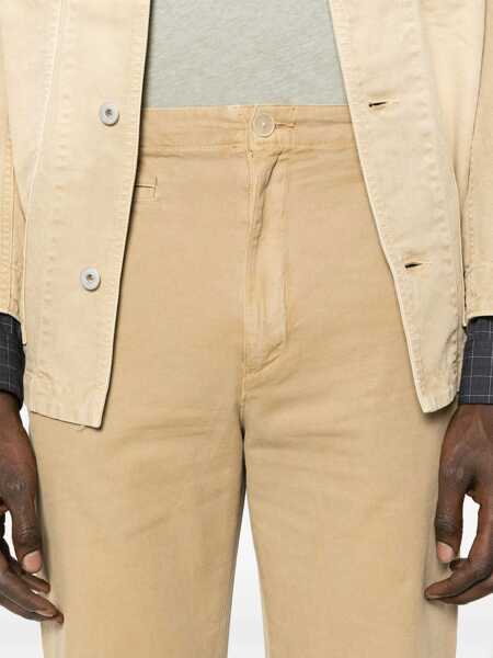 Pantaloni casual AURALEE Finix Pants Beige Barbati (BM 19081194) 5