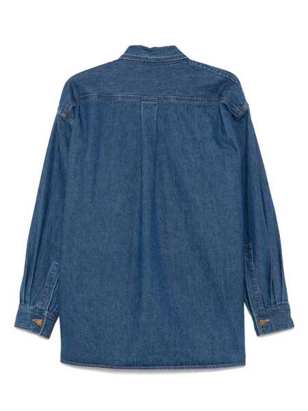 Camasi casual AURALEE Selvedge OZ shirt Blue Barbati (BM 19081332) 2