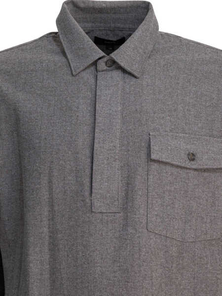Camasi casual Vince Herringbone shirt Grey Barbati (BM 19081707) 3