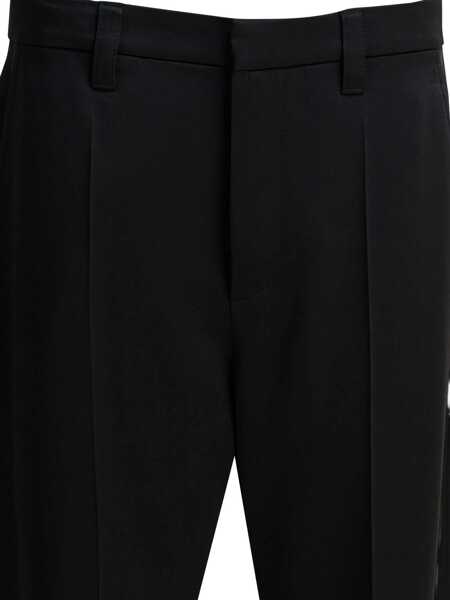 Pantaloni casual Brunello Cucinelli Wide-leg pants Black Femei (BM 19081713) 4