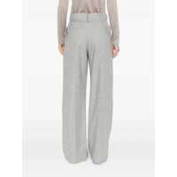 Pantaloni Brunello Cucinelli Dama - Pantaloni casual Brunello Cucinelli Wide-leg pants Grey Femei (BM 19081827) - B-mall.ro