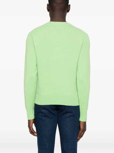 Pulovere Tom Ford Cashmere crewneck sweater Green Barbati (BM 19081833) 4