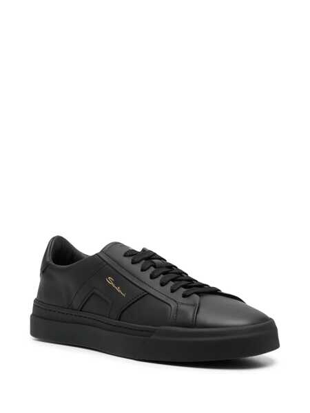 Sneakers Santoni Double Buckle Sneakers Black Barbati (BM 19081860) 2
