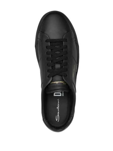 Sneakers Santoni Double Buckle Sneakers Black Barbati (BM 19081860) 4