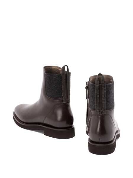 Botine Brunello Cucinelli Chelsea Boot ankle boots Brown Femei (BM 19081866) 5