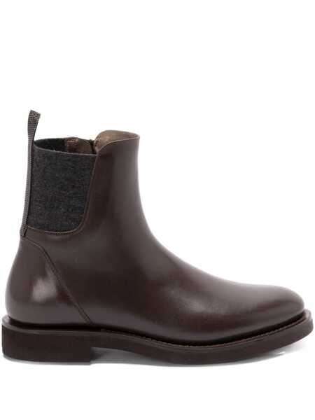 Botine Brunello Cucinelli Chelsea Boot ankle boots Brown Femei (BM 19081866) 1