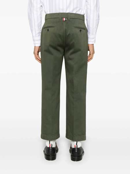 Pantaloni casual Thom Browne Utility pants Green Barbati (BM 19081920) 4