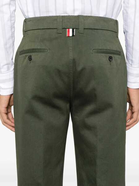 Pantaloni casual Thom Browne Utility pants Green Barbati (BM 19081920) 5