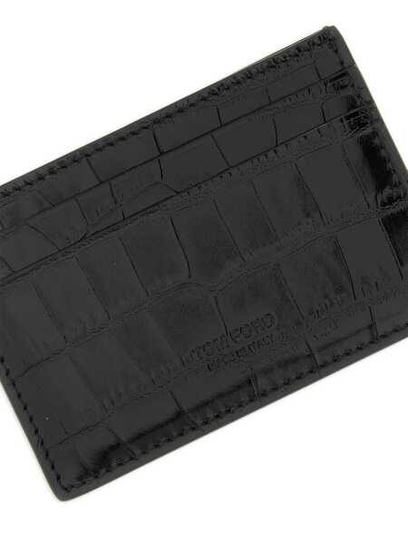 Portofele Tom Ford Exotic Line Card Holder Black Barbati (BM 19082010) 3