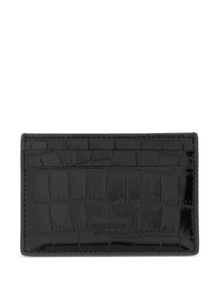 Portofele Tom Ford Exotic Line Card Holder Black Barbati (BM 19082010) 1