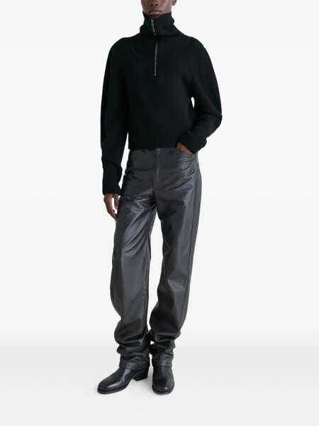 Pulovere LEMAIRE Half zipper sweater Black Femei (BM 19082025) 2