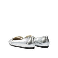 Balerini Dama - Balerini Pinko Leather ballet flats with square toe Silver Femei (BM 19082079) - B-mall.ro