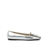 Balerini Leather ballet flats with square toe Femei