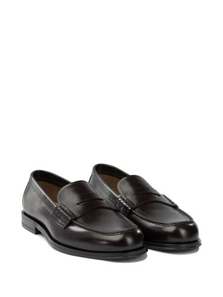 Mocasini HENDERSON BARACCO Glossy leather loafers Brown Barbati (BM 19082088) 2