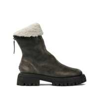 Botine Leather zippered ankle boots Femei