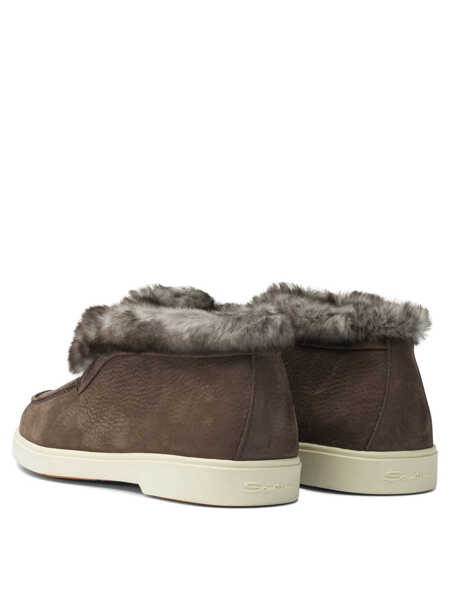 Mocasini Santoni Hadeel loafers Brown Femei (BM 19082133) 4