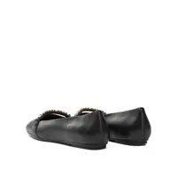 Balerini Dama - Balerini Pinko Leather ballet flats with square toe Black Femei (BM 19082163) - B-mall.ro