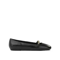 Balerini Leather ballet flats with square toe Femei