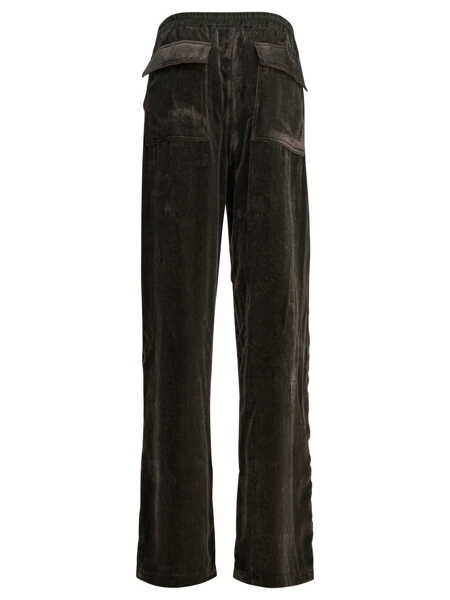 Pantaloni casual Rick Owens Velvet wide-leg pants Green Femei (BM 19082169) 2