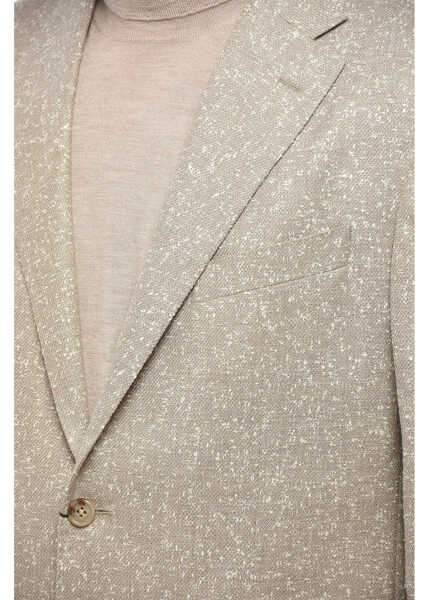 Sacouri CORNELIANI Cc Collection Virgin Wool Blend Blazer Beige Barbati (BM 19082185) 3